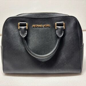 Michael Kors Black Leather Satchel
